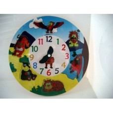 Wooden Clock Animal Puzzle Wooden Clock Animal Puzzle